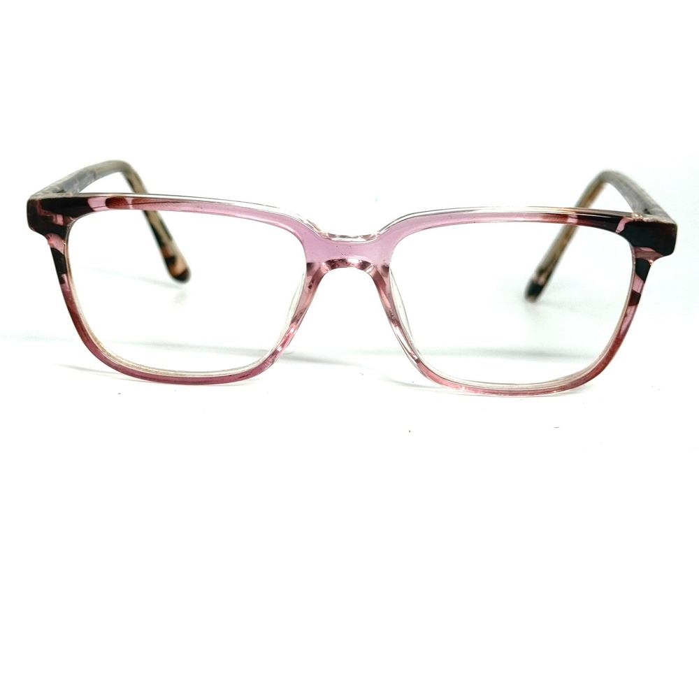 Vision Express Pink Tortoiseshell Square Eyeglass Frames 52-17-140